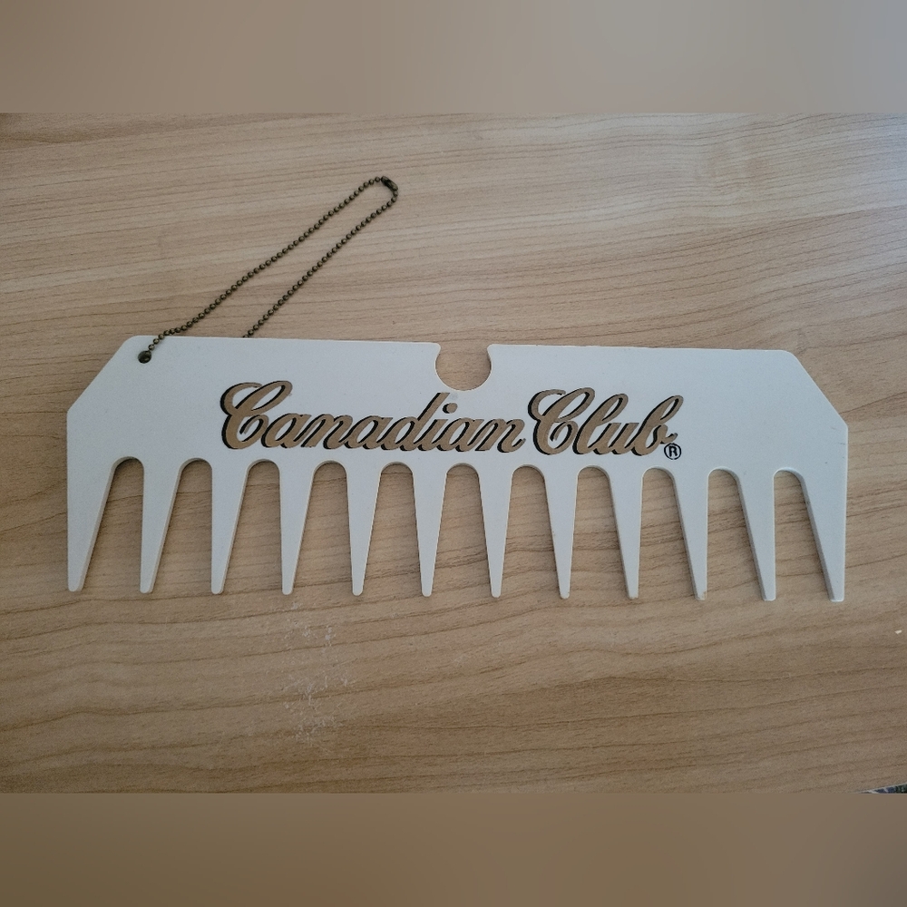 Vintage Canadian Club Whiskey Oversized Comb Collectible